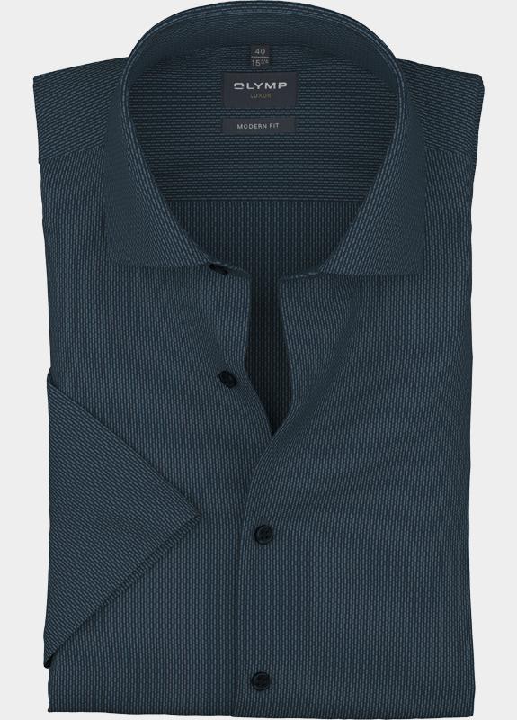 Olymp Zakelijk hemd korte mouw Blauw Luxor 128412/18