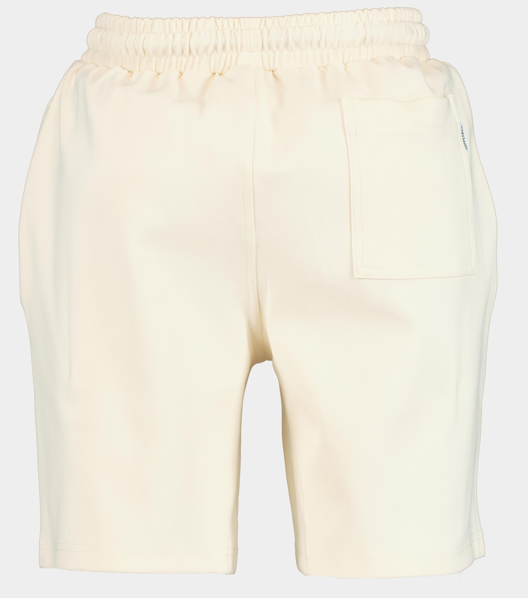 Supply & Co. Korte Broek Beige Sylvan Clean Sweat Short 25109SY12/150 off-white