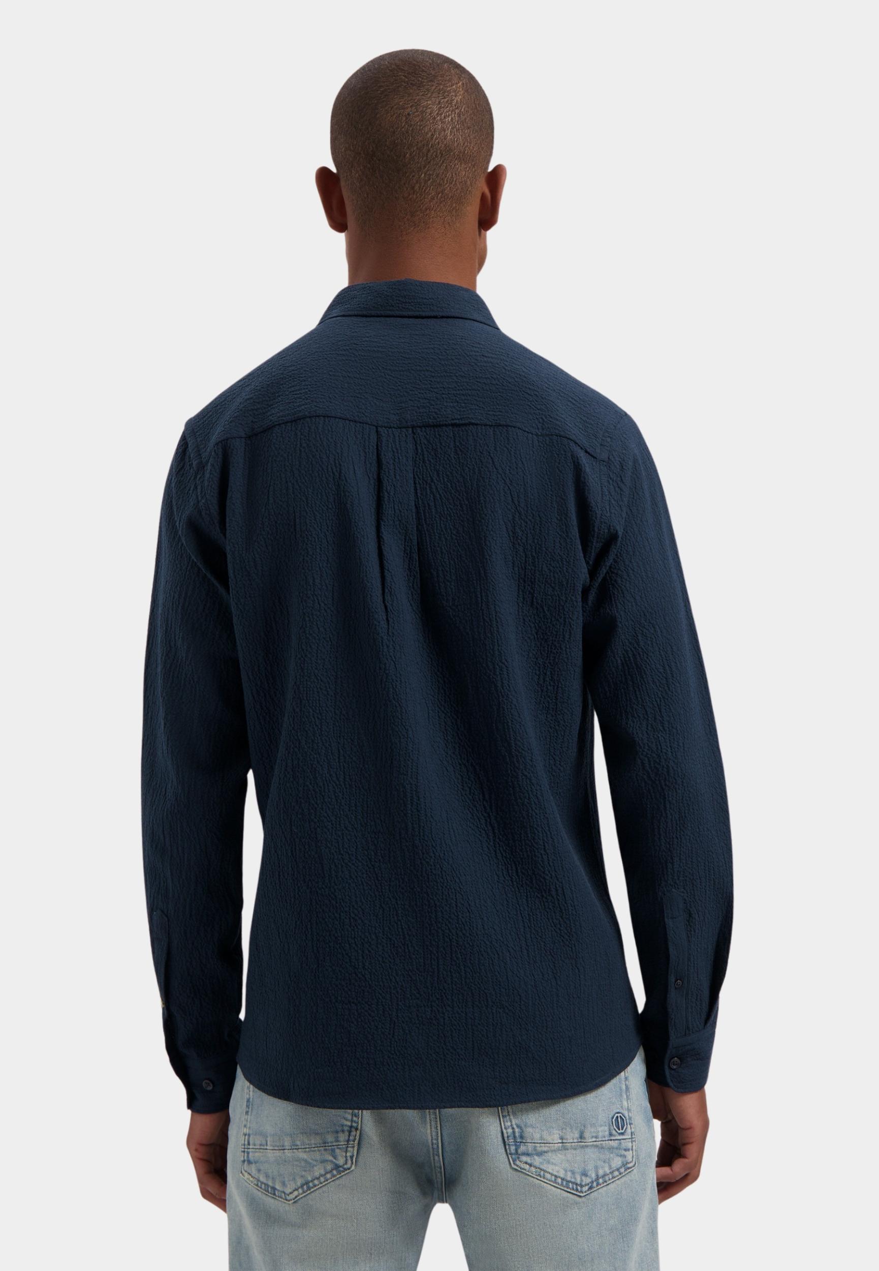 Dstrezzed Casual hemd lange mouw Blauw DS_Chevi Shirt 303952/649