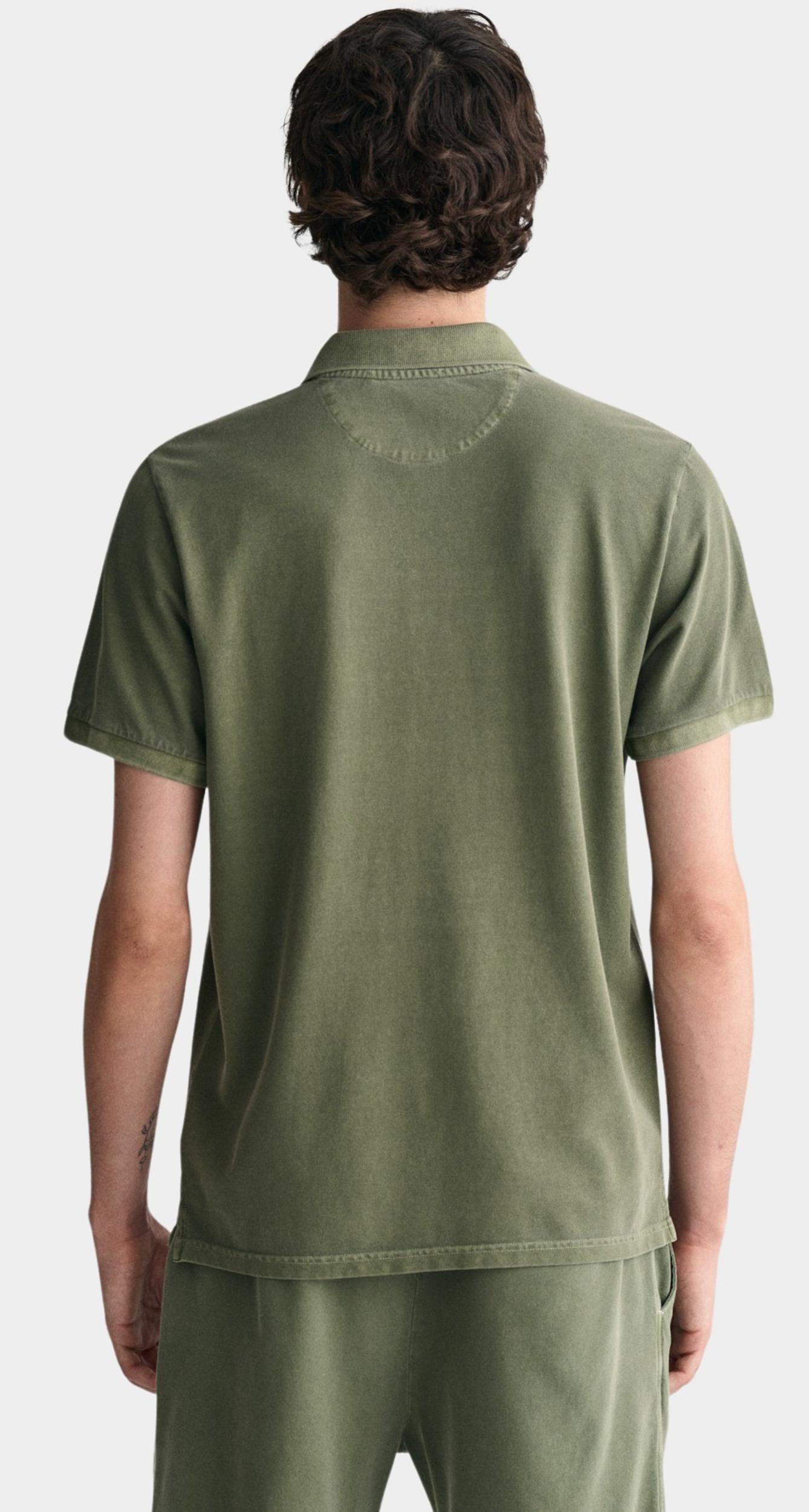 Gant Polo korte mouw Groen Sunfaded Pique SS Rugger 2043005/313