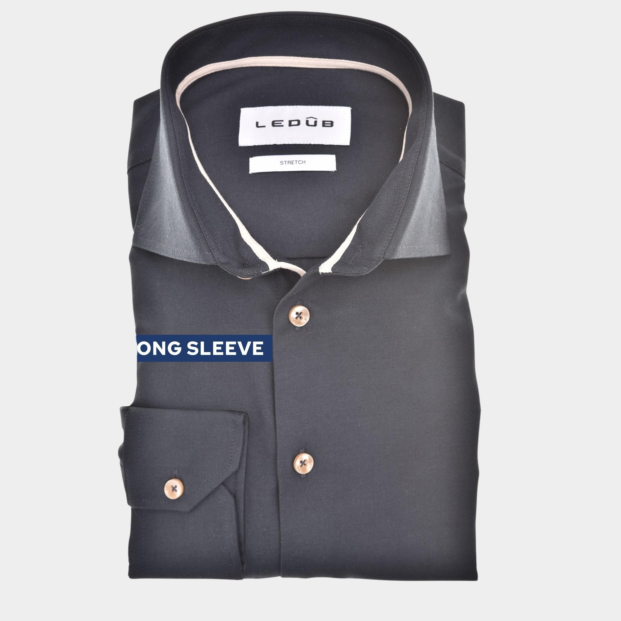 Ledub Overhemd extra lange mouw Blauw  0142833/190-620-000
