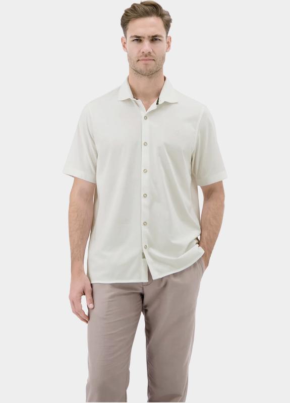 Lerros Casual hemd korte mouw Wit  2632346/103