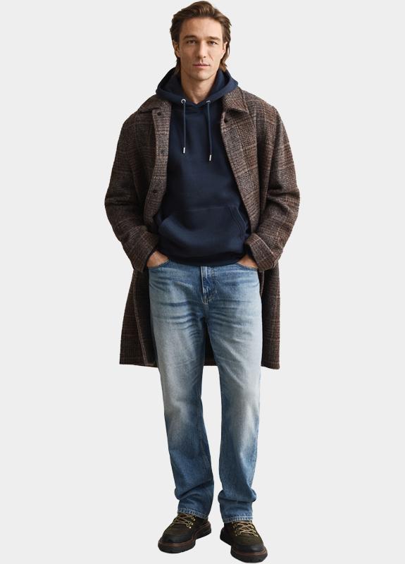 Gant Hoodie heren Blauw Shield hoodie 2007058/433