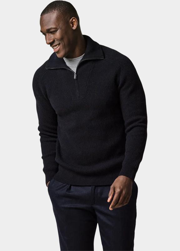 Profuomo Half Zip Blauw  PPWJ30025/D