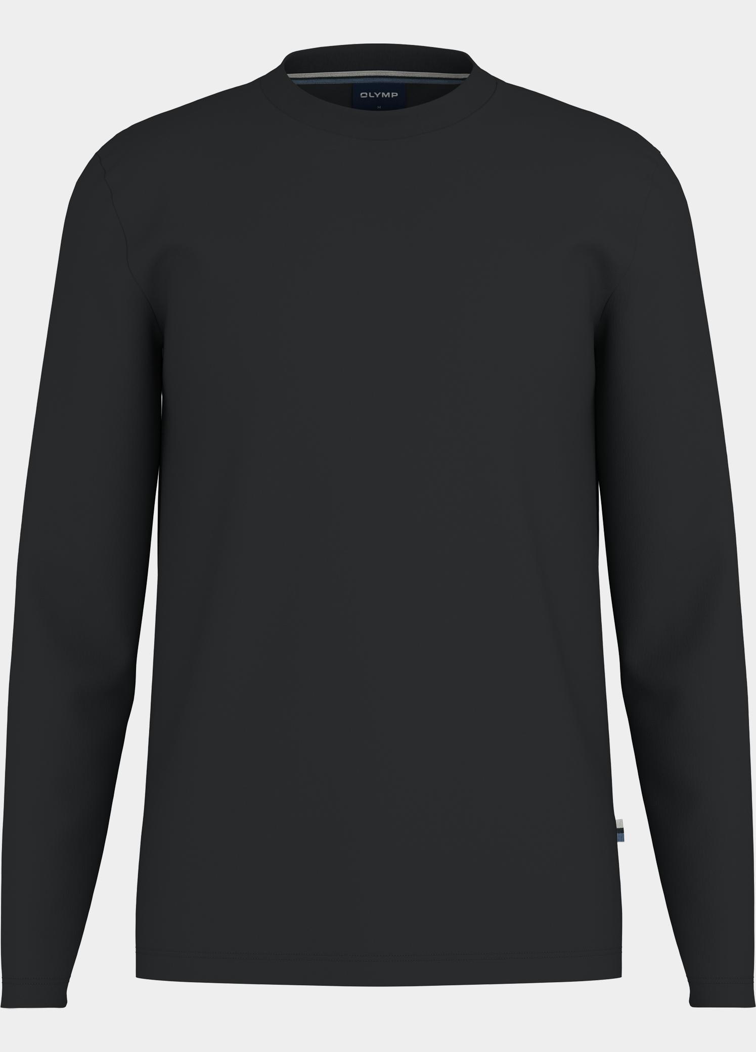 Olymp longsleeve heren Zwart Basic Longsleeve 560024/68