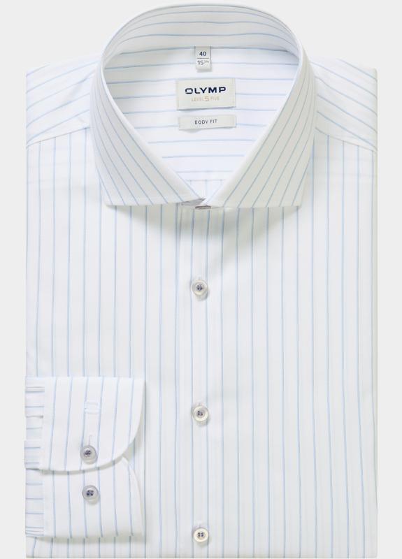 Olymp Overhemd extra lange mouw Wit Level Five 201019/00
