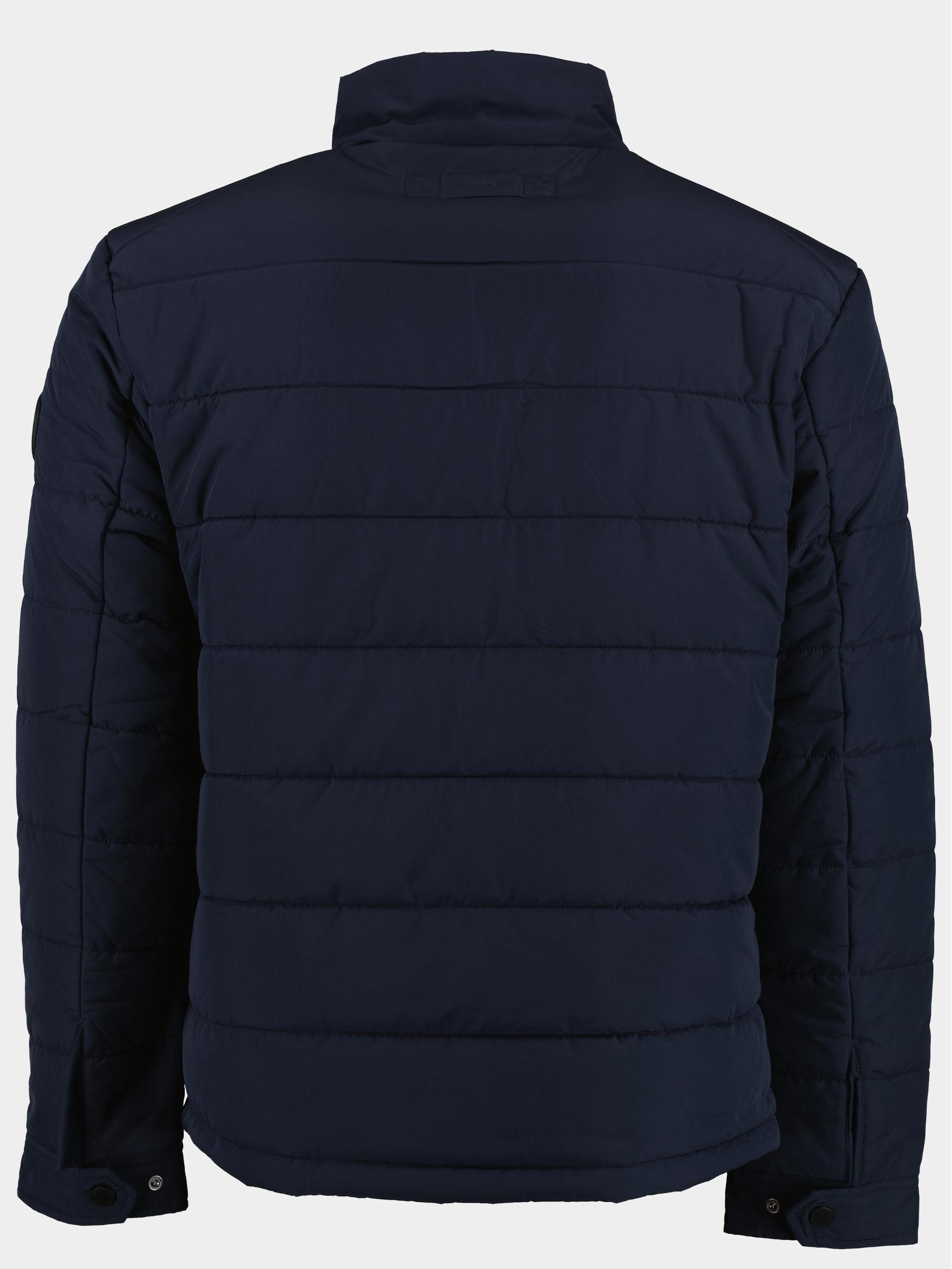 Gant Winterjack Blauw Channel Quilted Jacket 7006344/433