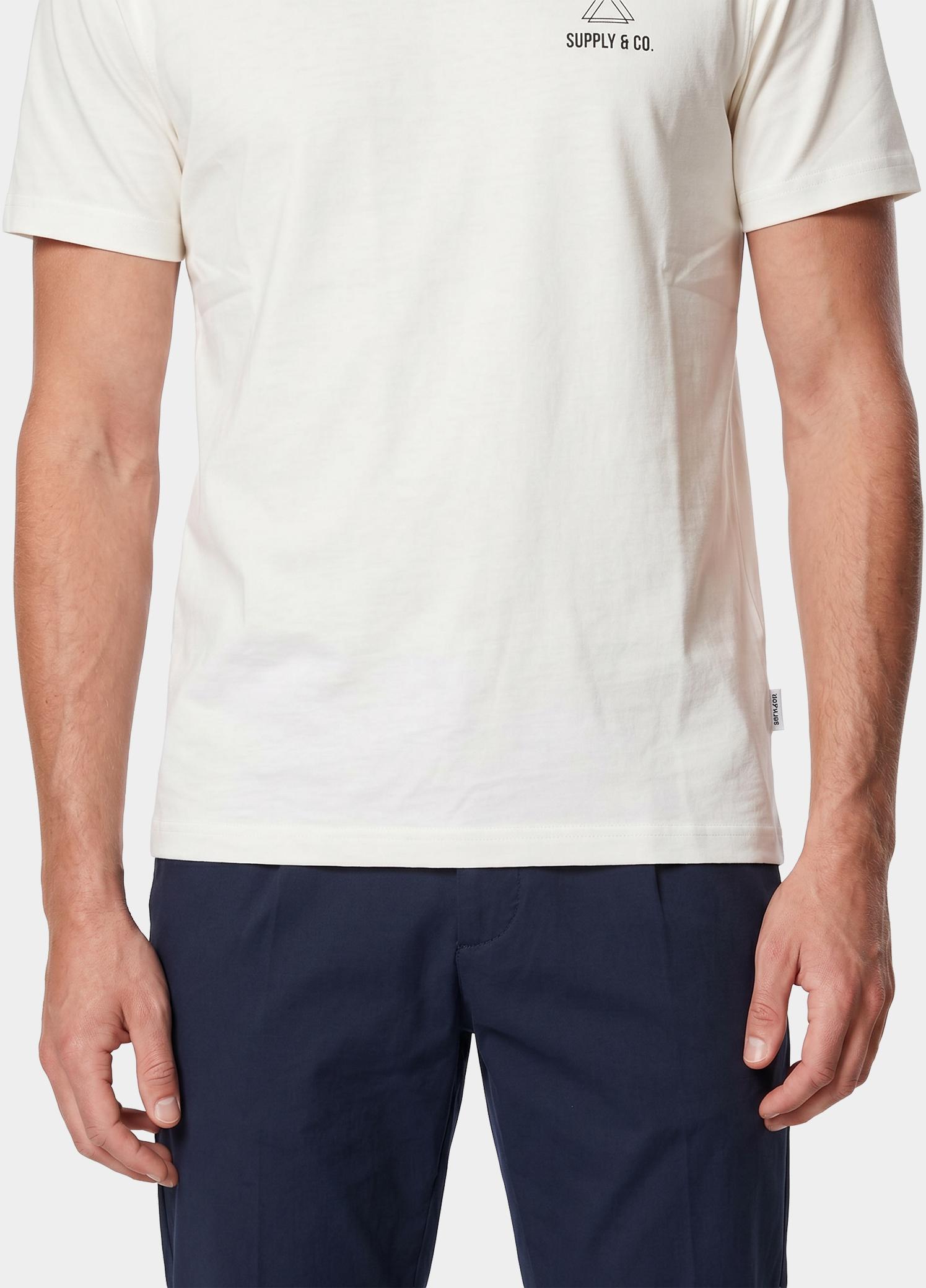 Supply & Co. T-shirt heren Wit Basic T-shirt SCO25108BA01/100 white