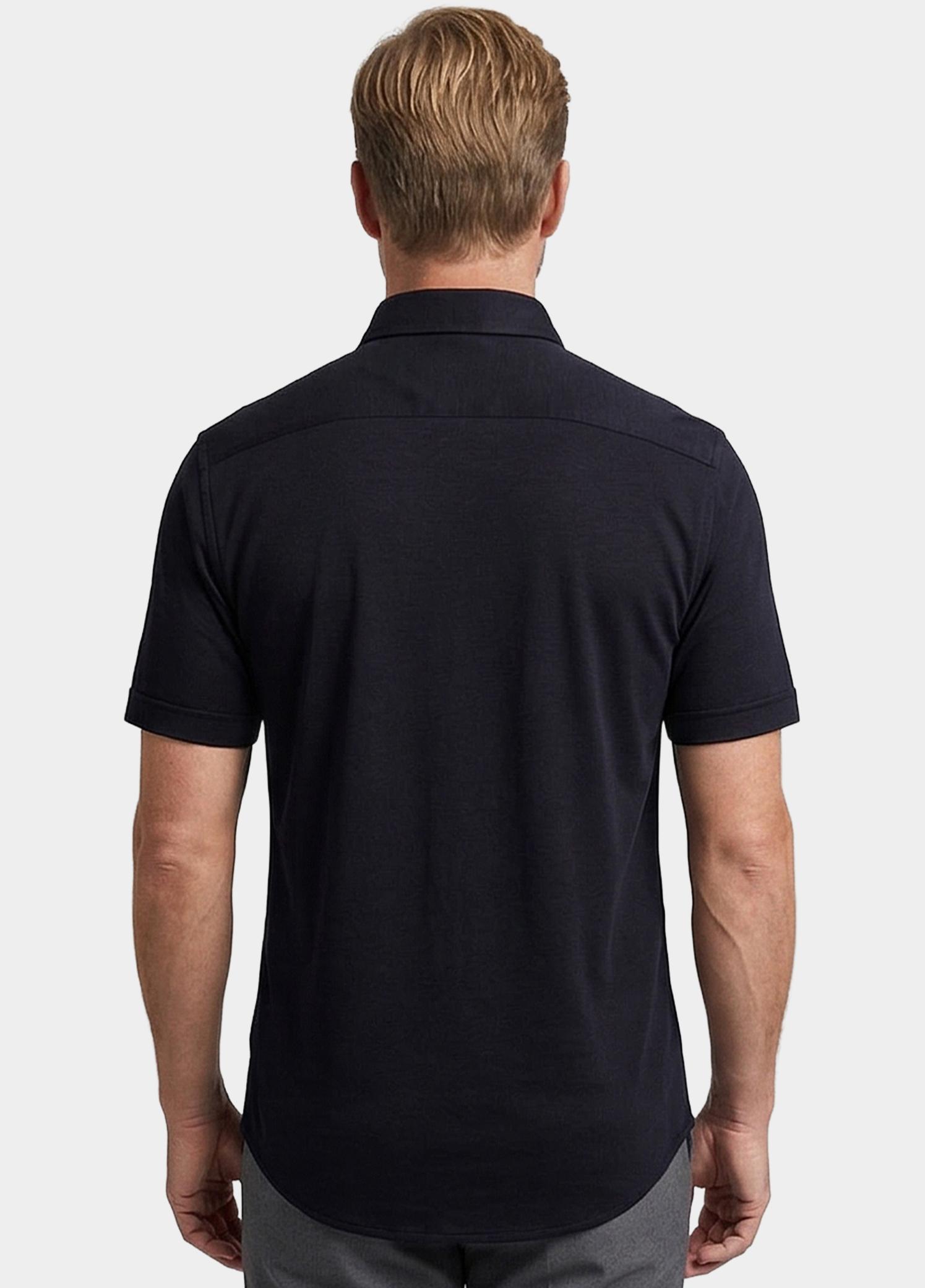 Giordano overhemd korte mouw heren Blauw Alfa Short Sleeve Button Down 616078/60