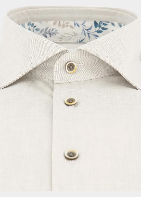 Michaelis Business hemd lange mouw Beige  PMVH10001/C