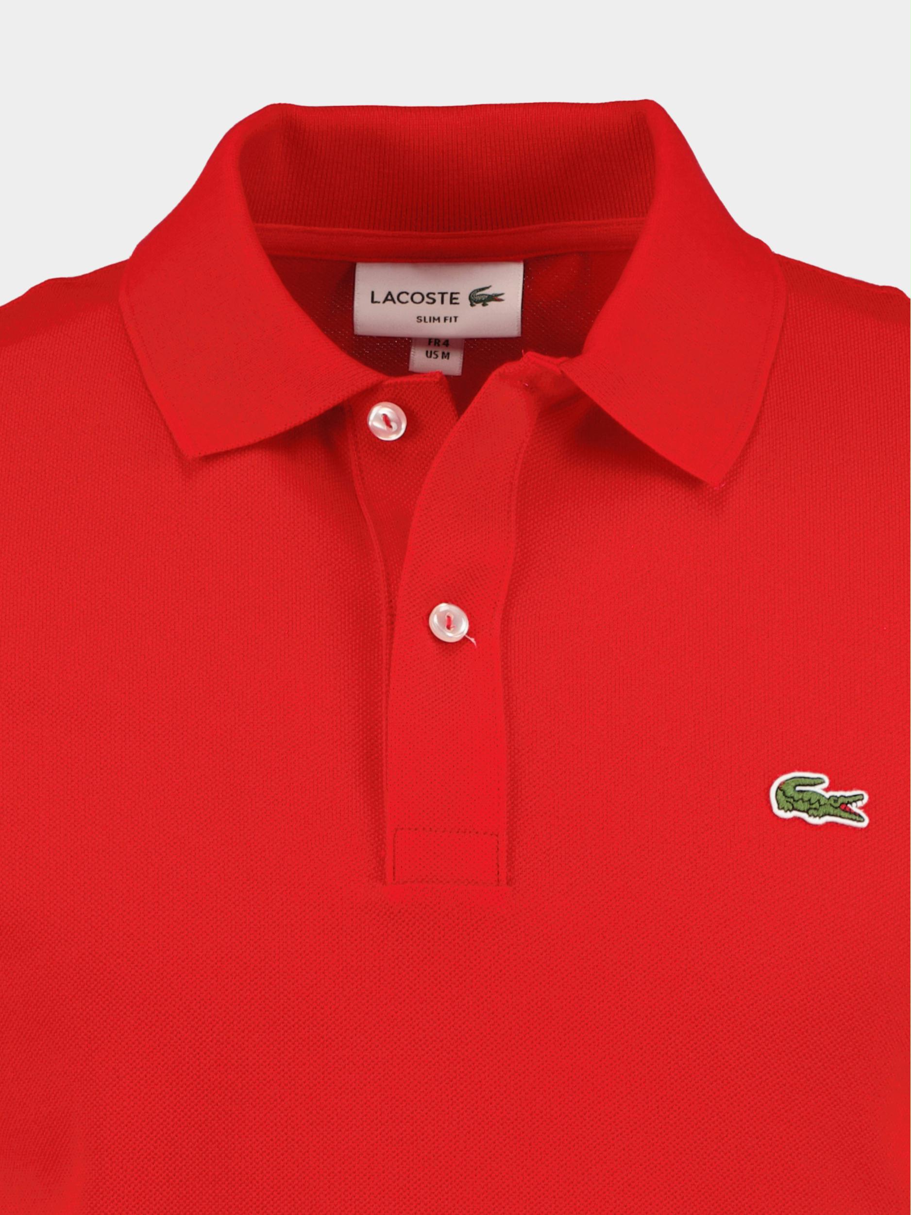 Lacoste Polo korte mouw Rood rode polo PH4012/240