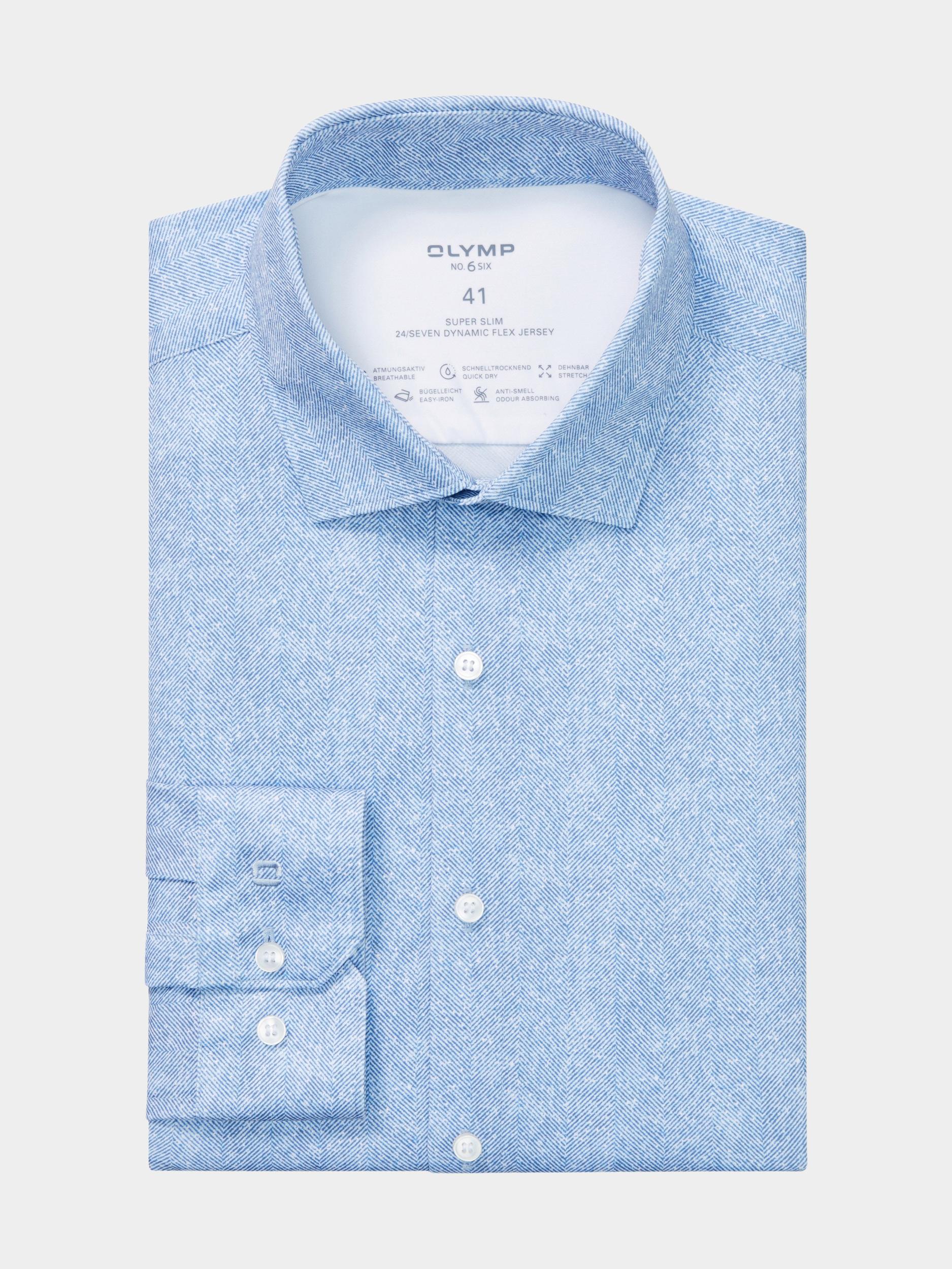 Olymp Business hemd lange mouw Blauw 251884-Hemden 251884/13 Olymp Business hemd lange mouw Blauw 251884-Hemden 251884/13