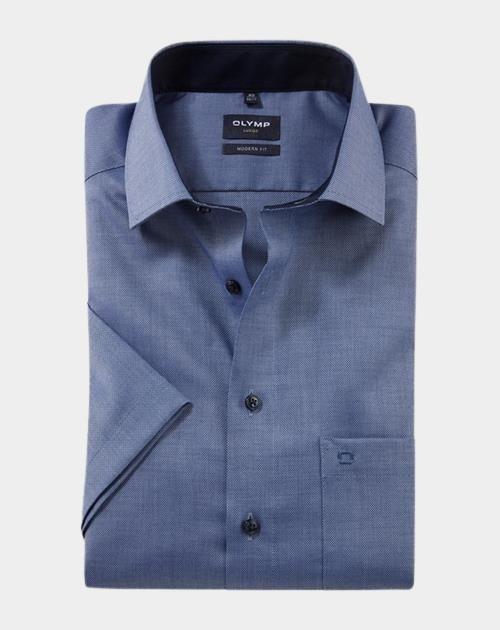 Olymp Business hemd korte mouw Blauw 0400/12 Hemden 040012/18