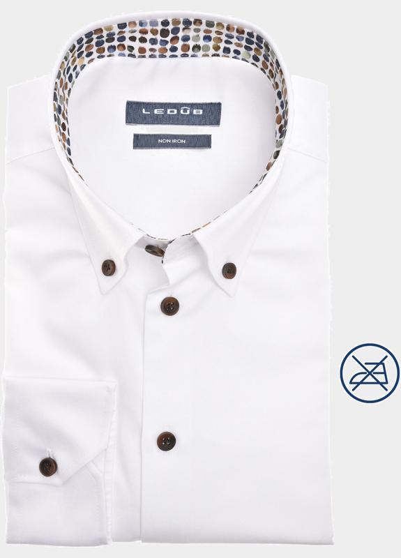 Ledub Business hemd lange mouw Wit  0142215/910-645-000