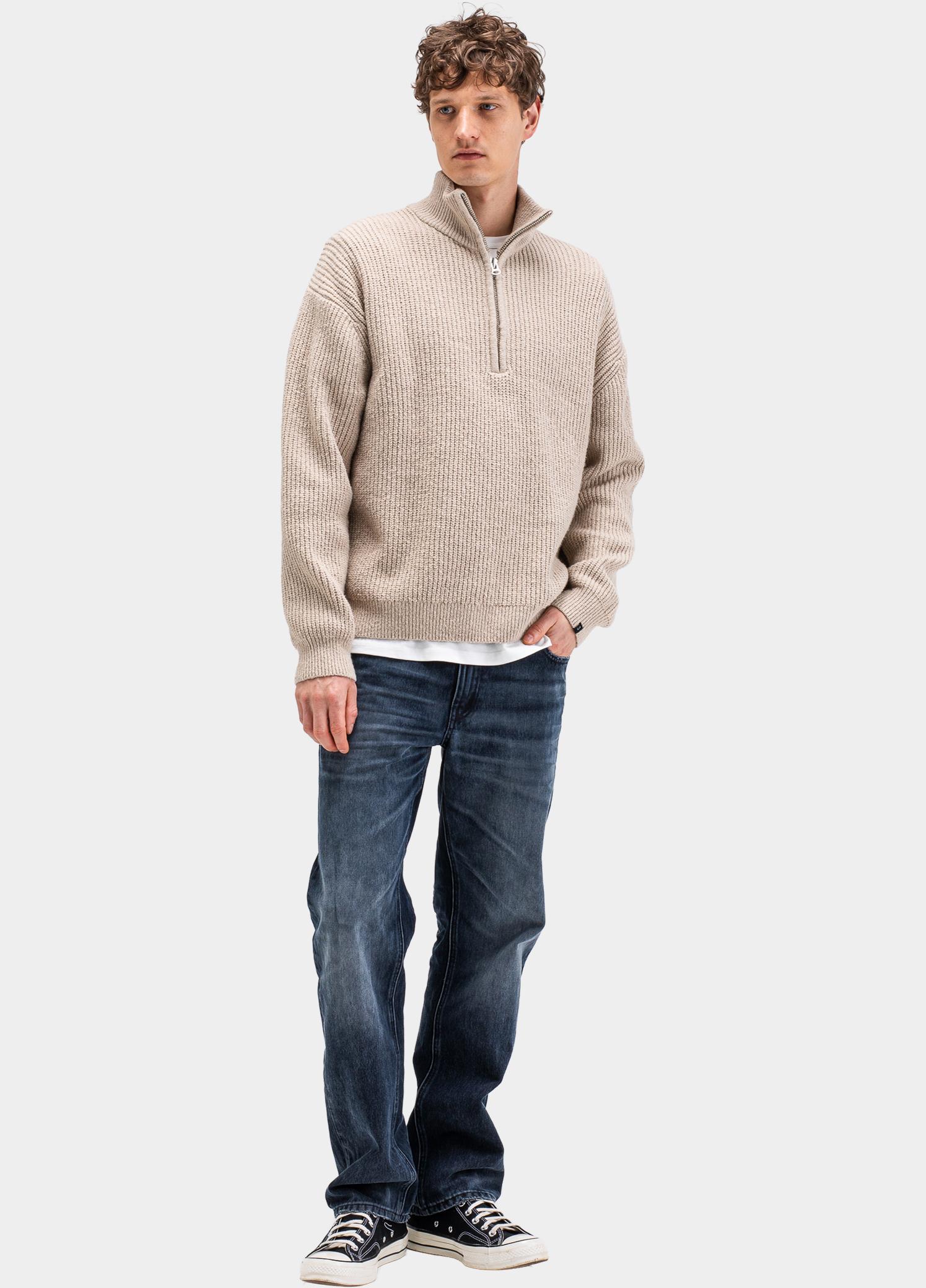 Butcher of Blue Half Zip Beige Market M2626029/697