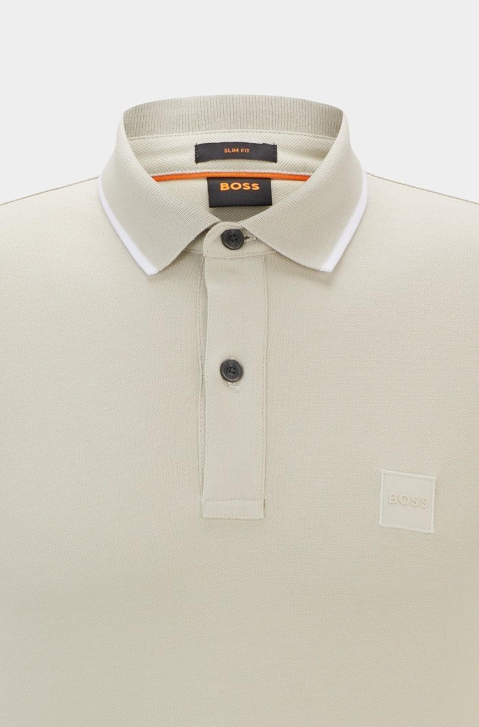 BOSS Orange Polo korte mouw Beige Passertip 10256683 01 50507699/271