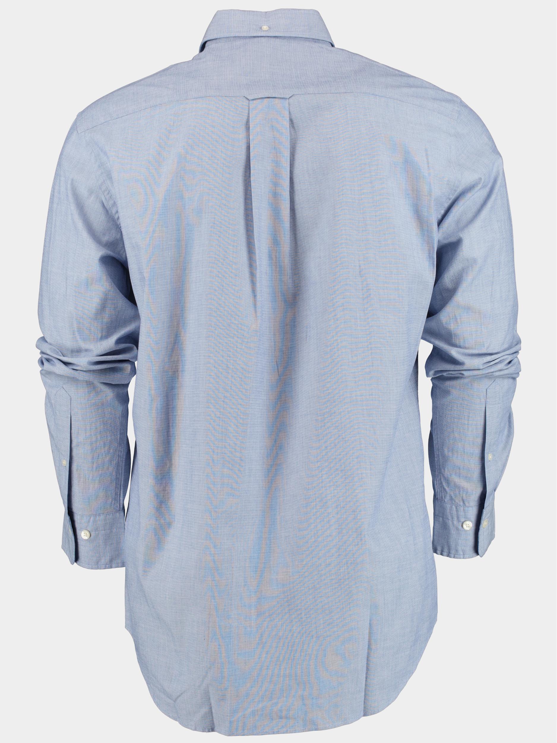 Gant Casual hemd lange mouw Blauw Reg Fil A Fil Shirt 3230192/436