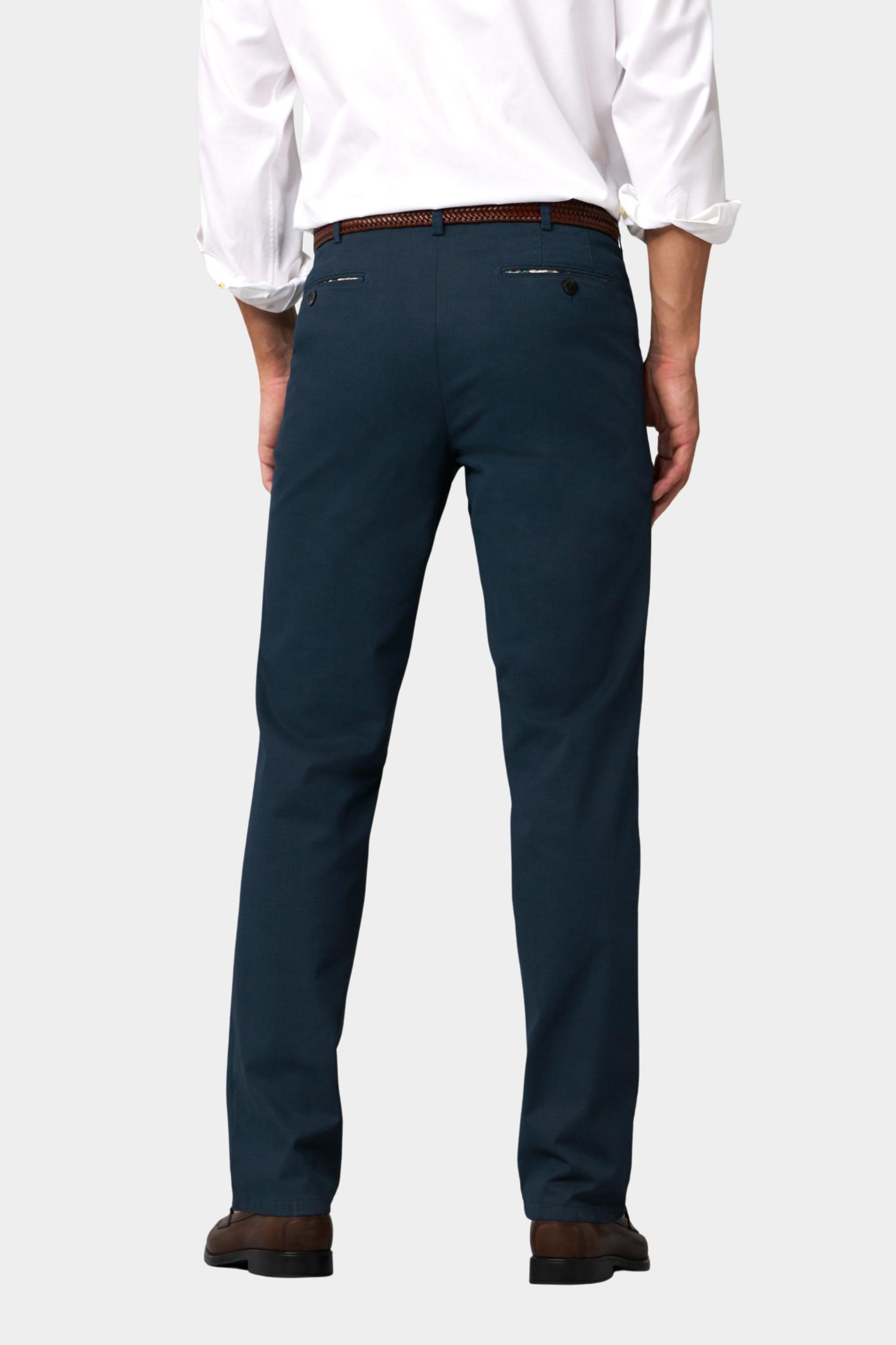 Meyer Katoenen Broek Blauw BONN Art.1-5055 1021505500/18