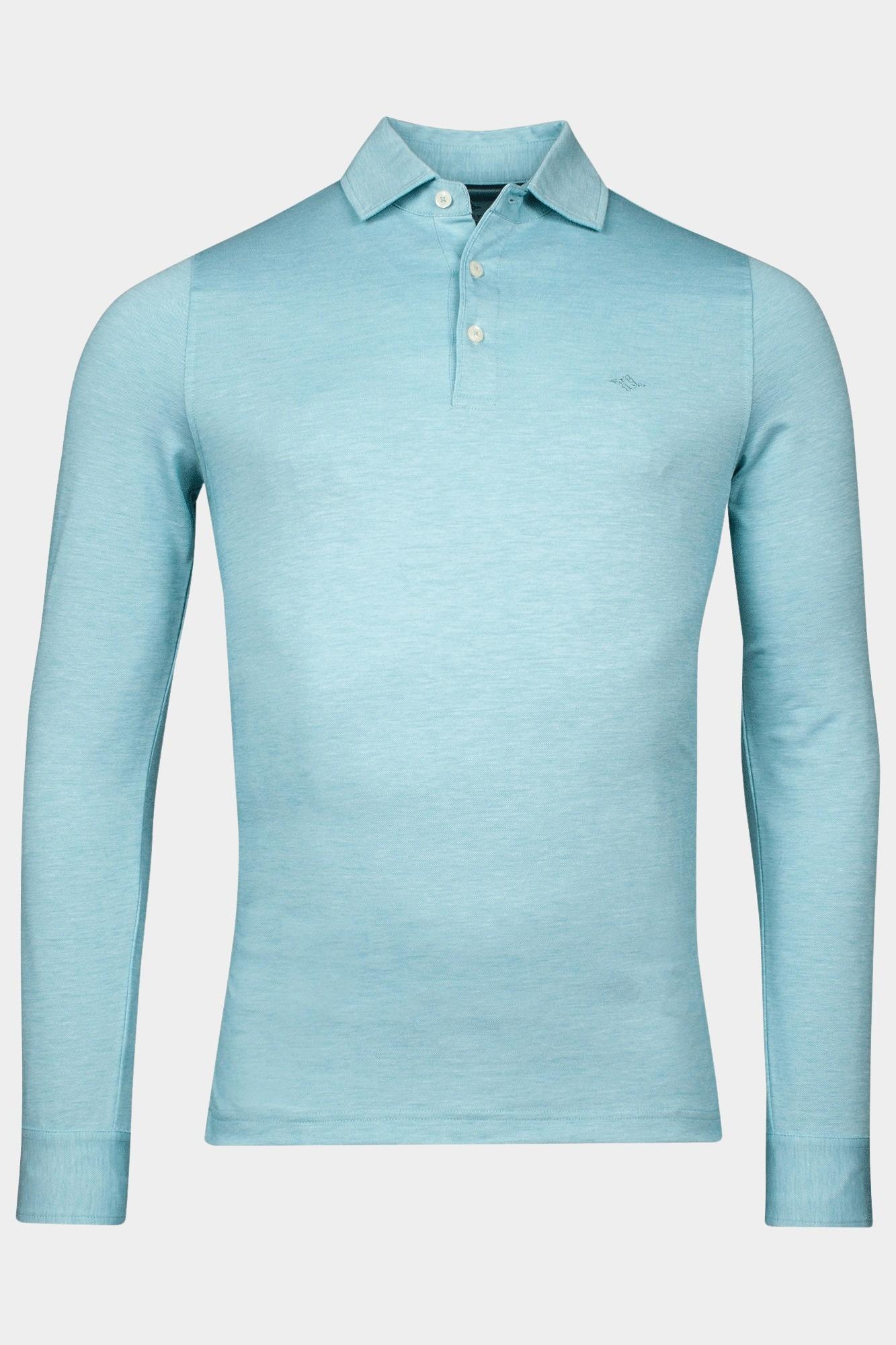 Baileys Polo lange mouw Blauw Poloshirt - Long Sleeves  2-t 513439/97