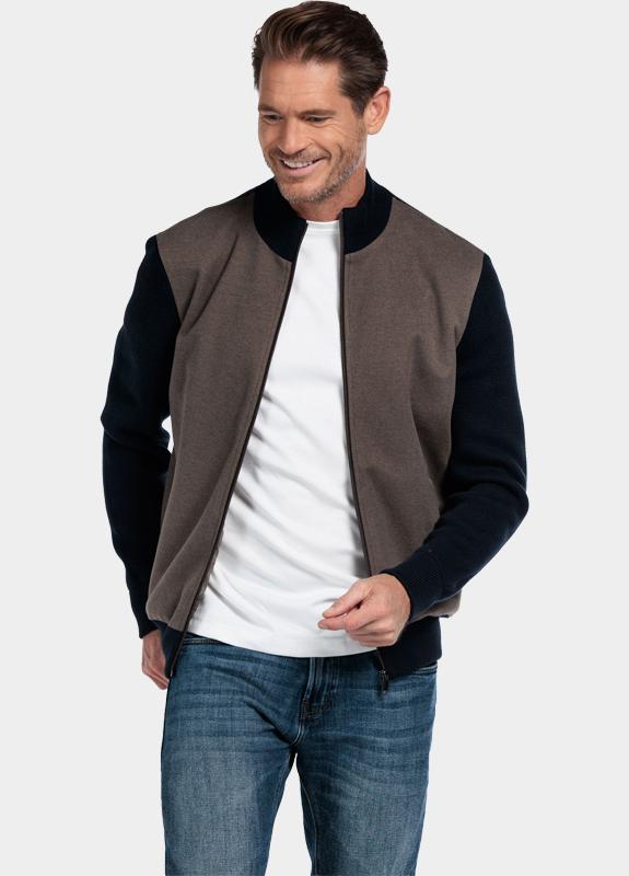 Baileys Vest Bruin Cardigan Zip  front soft flan 522093/87
