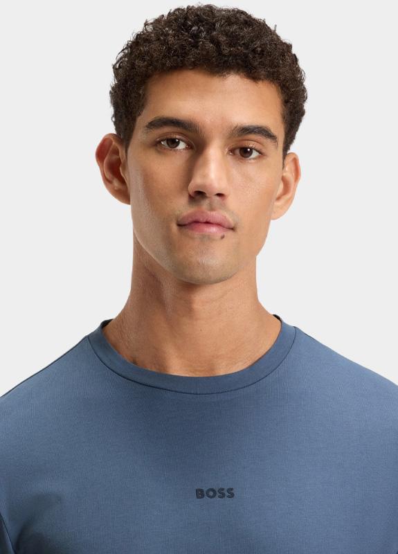 BOSS Orange T-shirt lange mouw Blauw TChark 10242929 01 50473286/495