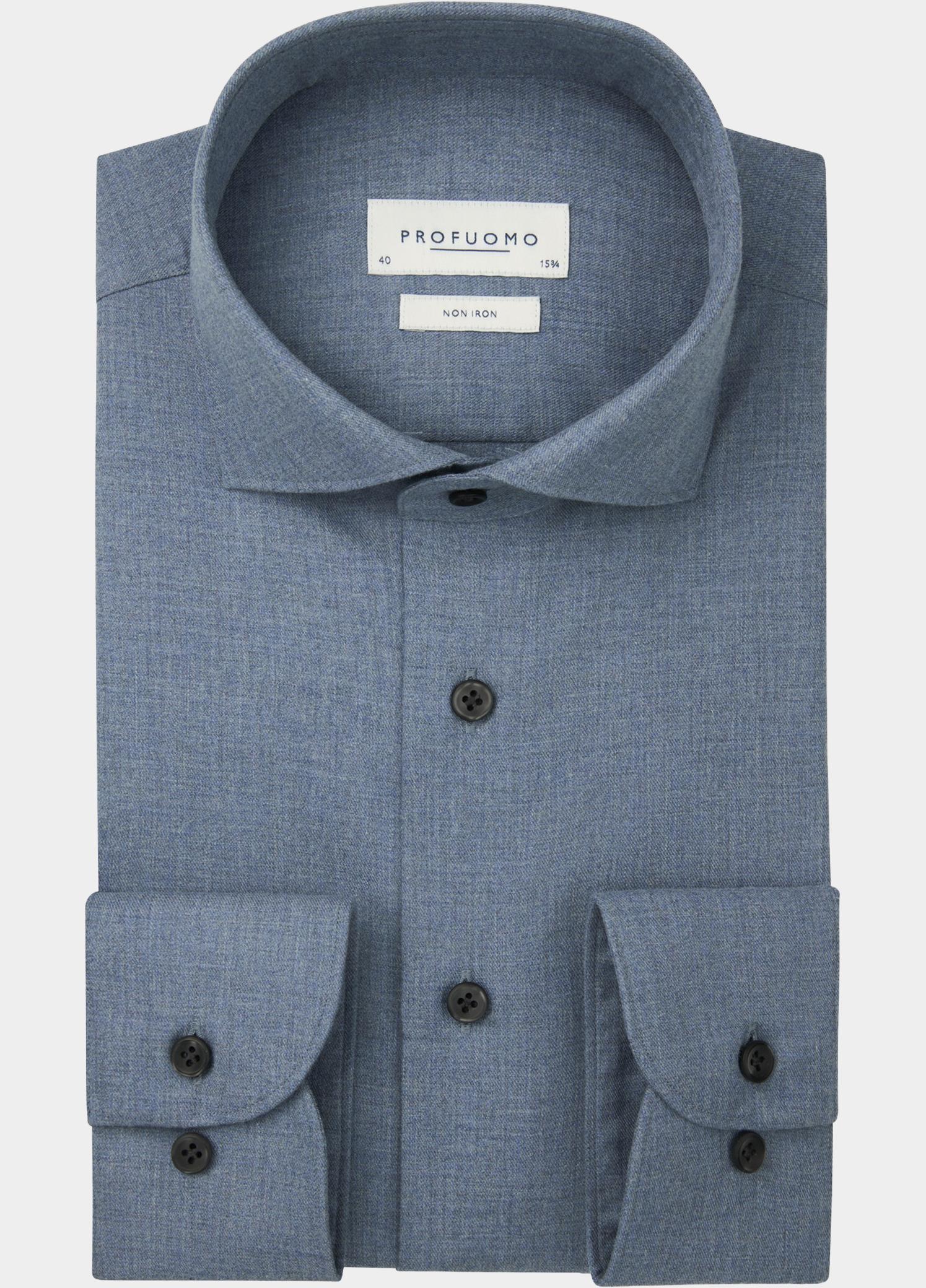 Profuomo Zakelijk overhemd heren Blauw  PPWH30005/A