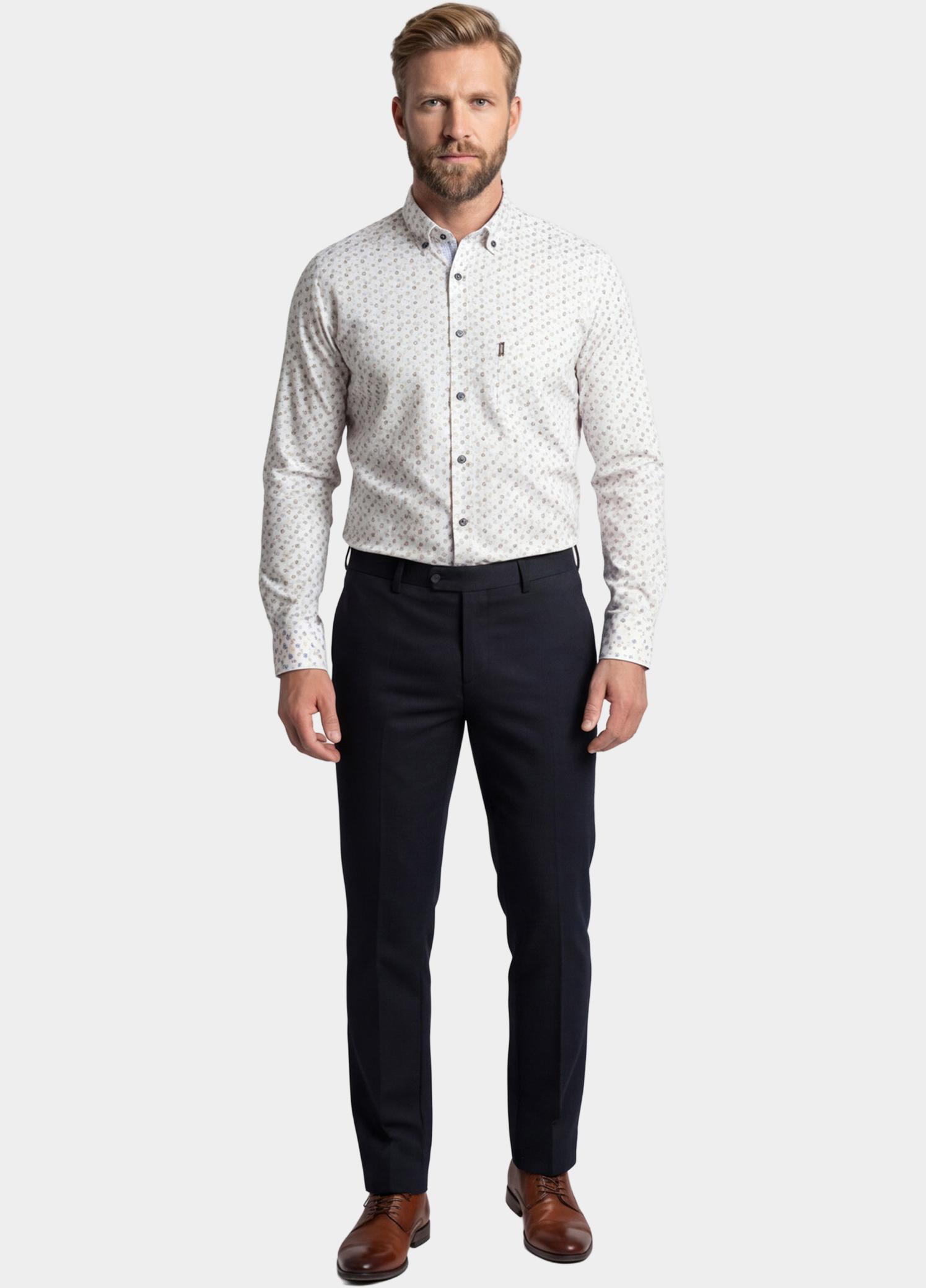 Giordano Overhemd heren Blauw Ivy Long Sleeve Button Down S 617028/60