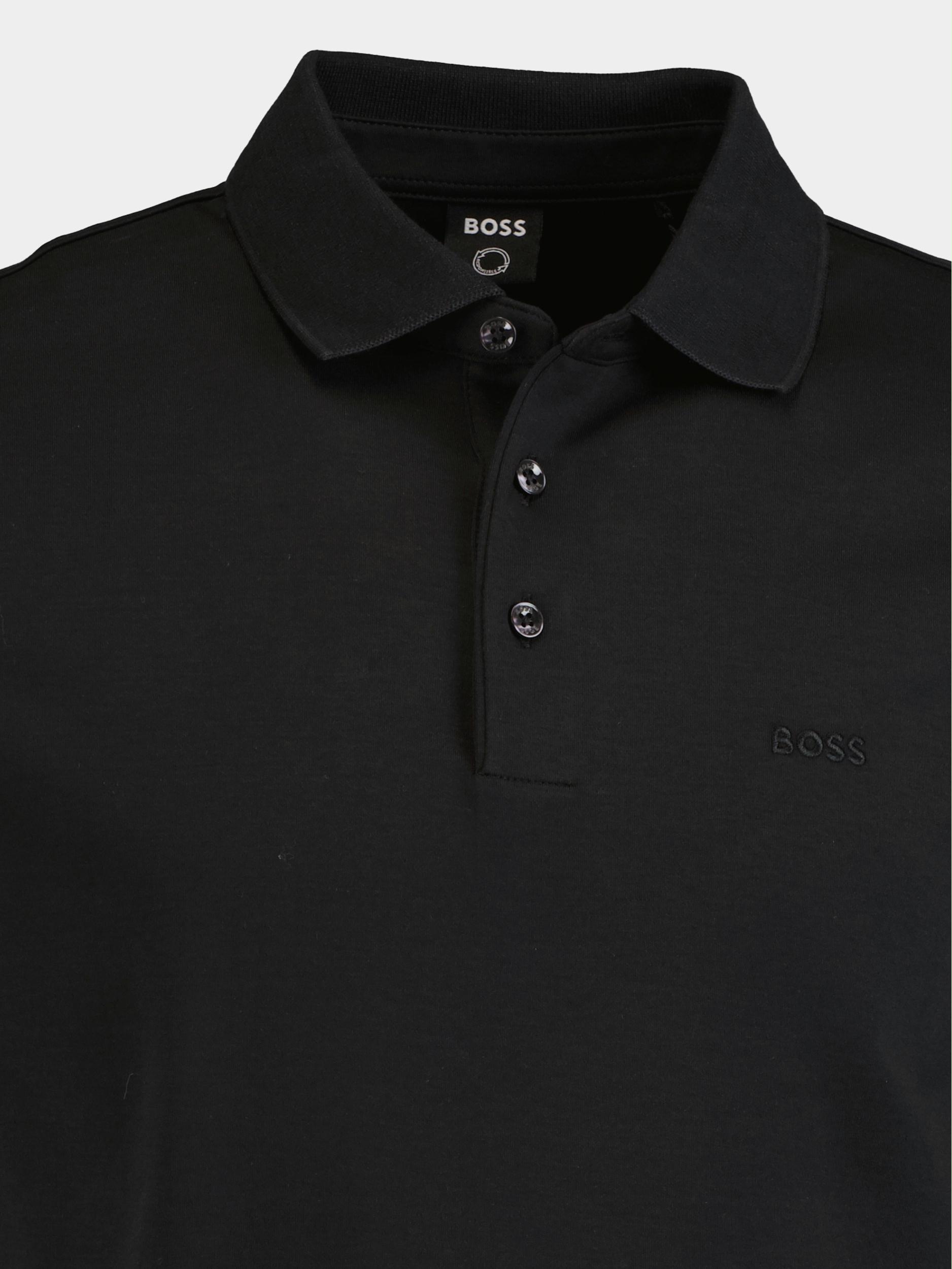 BOSS Black Polo lange mouw Zwart Polo Pado zwart 30 10241542 01 50468392/001