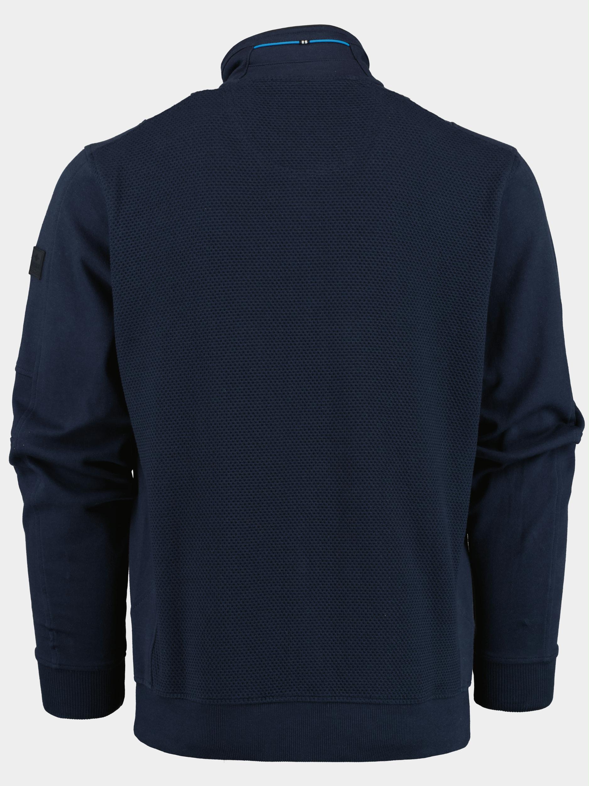 Baileys Vest Blauw Sweat cardigan zip 312216/60