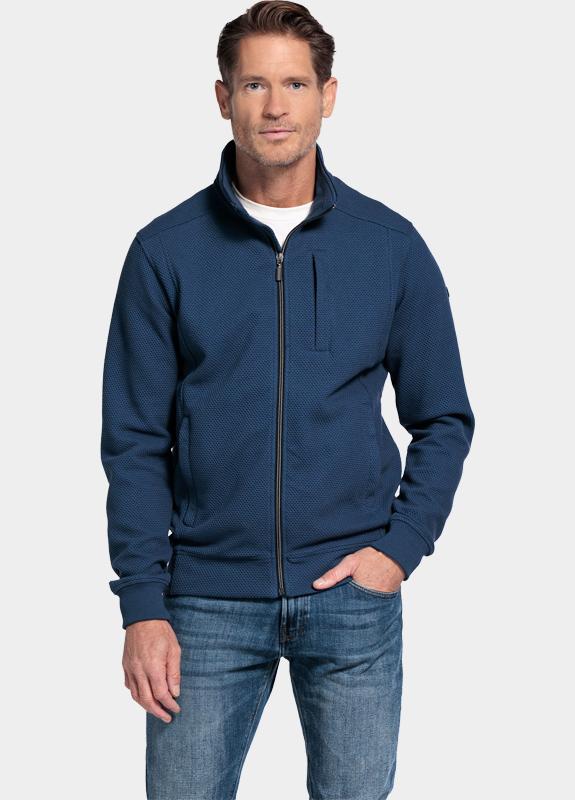 Baileys sweat vest Blauw Sweat Cardigan Zip  Hi-Low st 522230/67