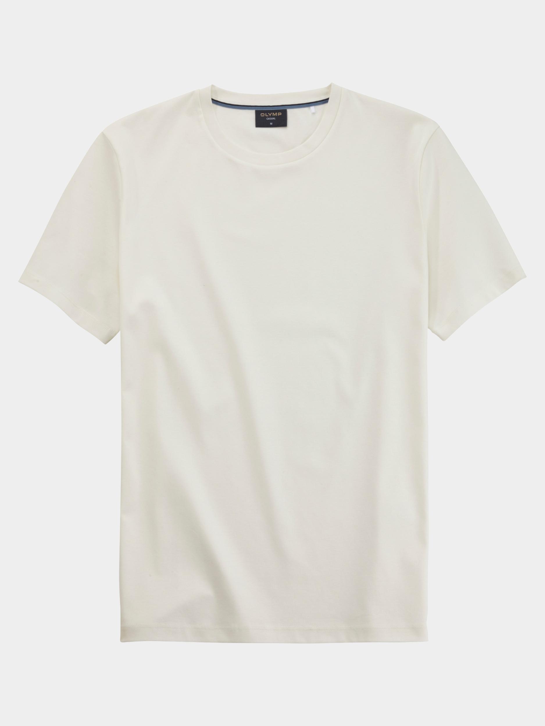 Olymp T-shirt korte mouw Beige Cotton Interlock T-Shirt 560352/01