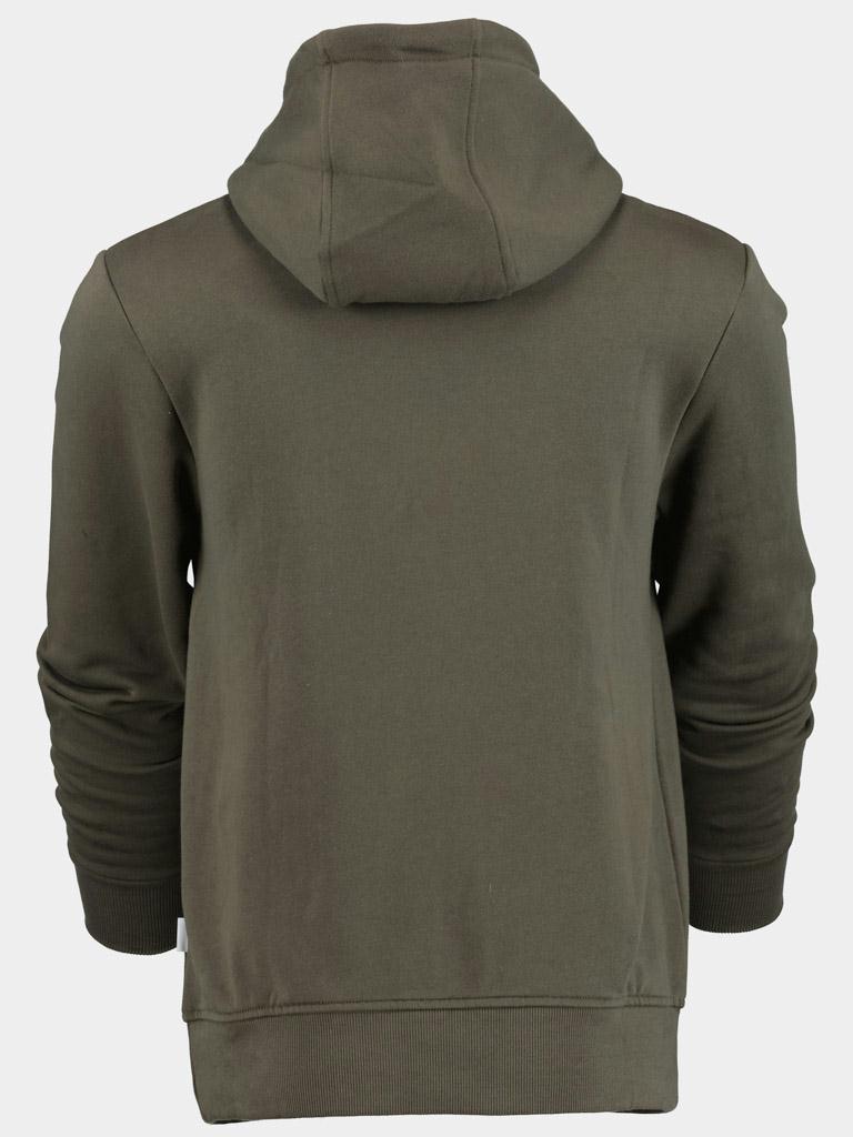 Supply & Co. Sweater Groen Far Hoodie With Chestprint 22312FA01/357 forest