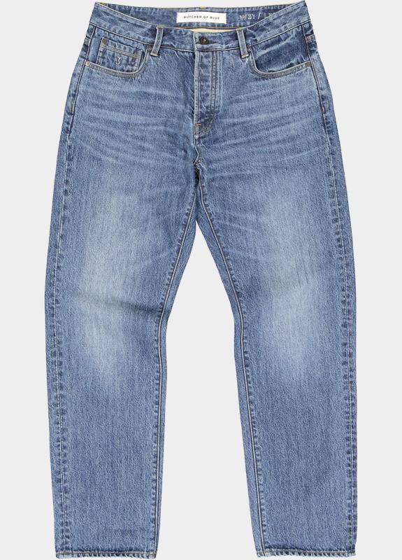 Butcher of Blue Jeans Blauw Berkley loose ozone Denim M2421045/812