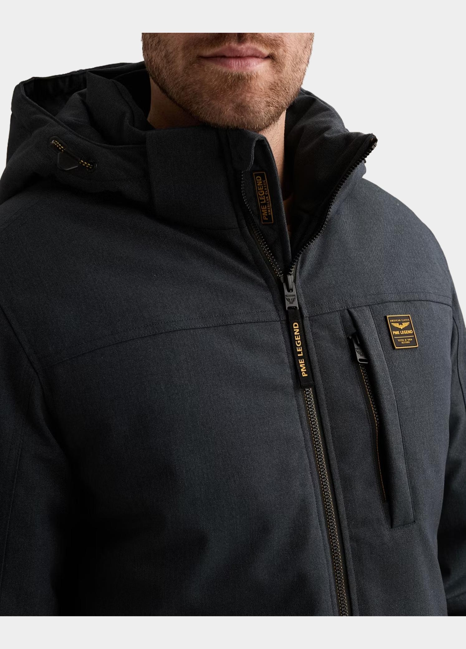 PME Legend Winterjas heren Blauw Semi long jacket STRATOR Mela PJA2608112/5281