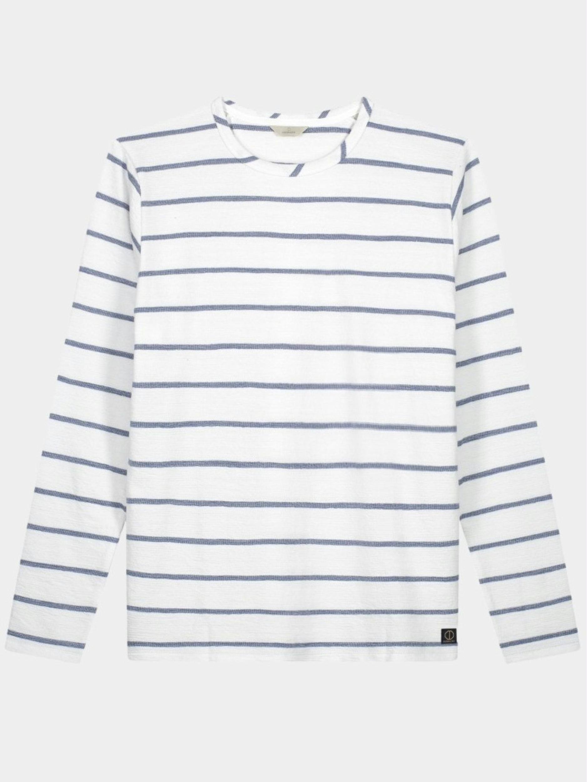 Dstrezzed Sweater Blauw Crew Terry Stripe 220022/614