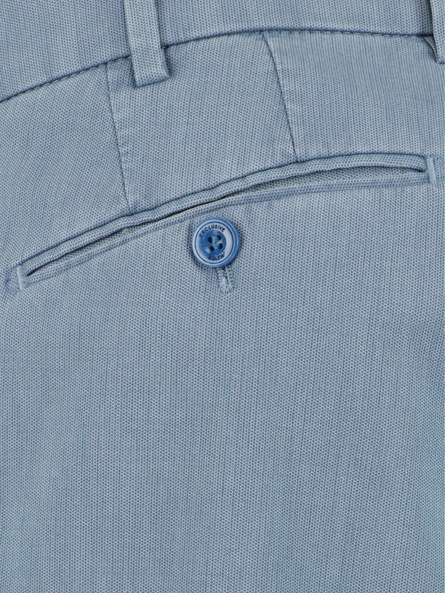 Meyer Katoenen Broek Blauw BONN Art.1-8052 1021805200/16