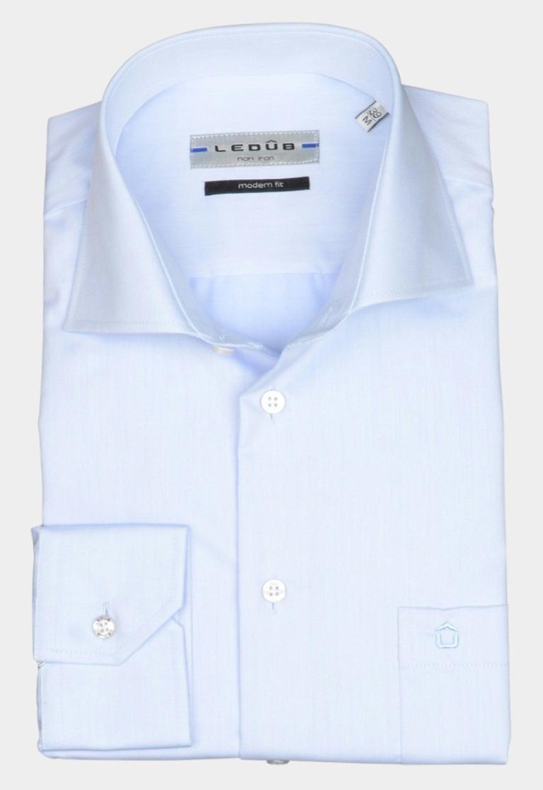Ledub Business hemd lange mouw Blauw Business overhemd lange mouw 0023528/120000