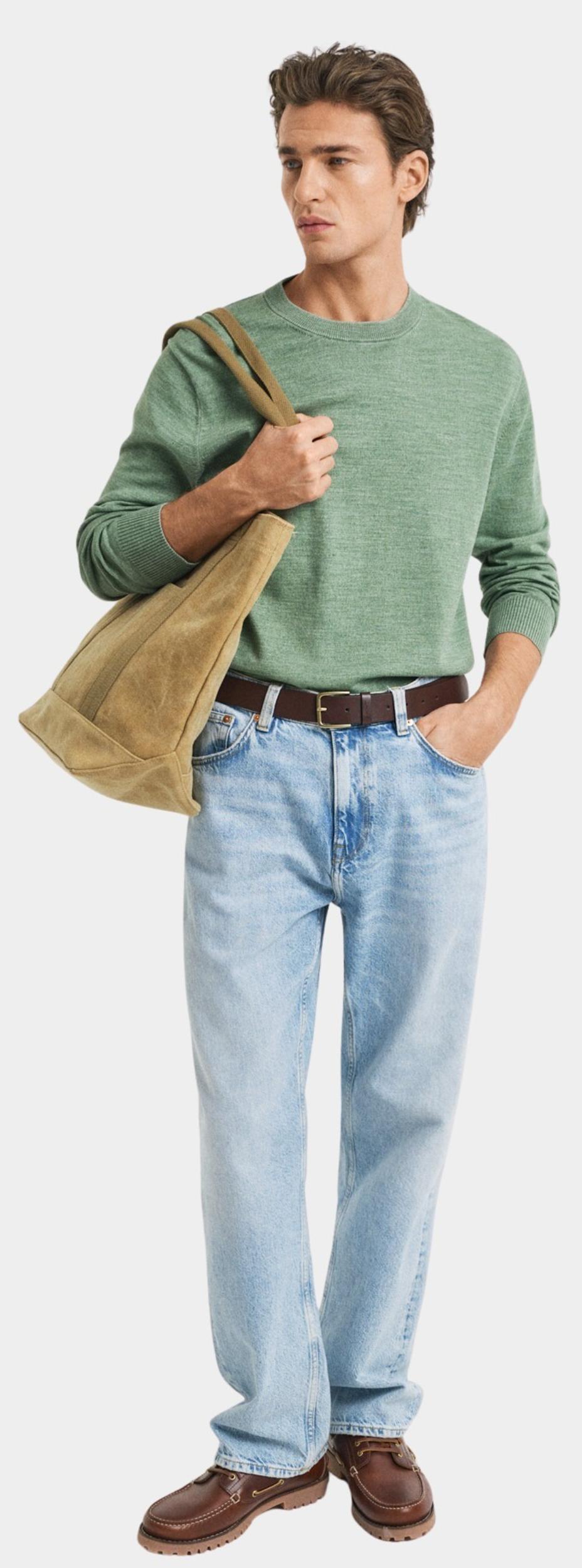 Gant Pullover Groen SUNFADED C-NECK 8050244/362