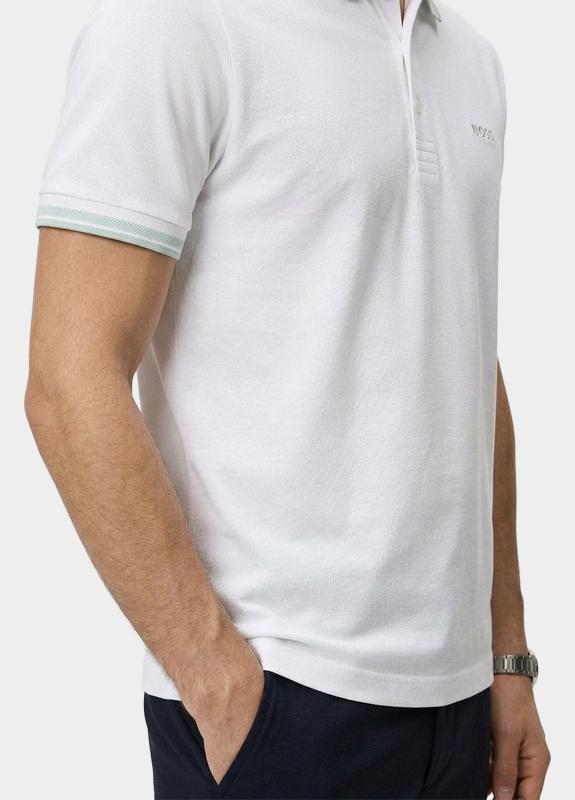 BOSS Green Polo heren Wit Paddy 10241663 01 50469055/114