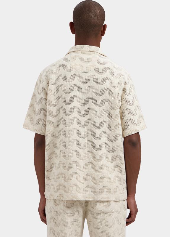 Dstrezzed Casual hemd korte mouw Beige Charlie Resort Shirt 311510/107