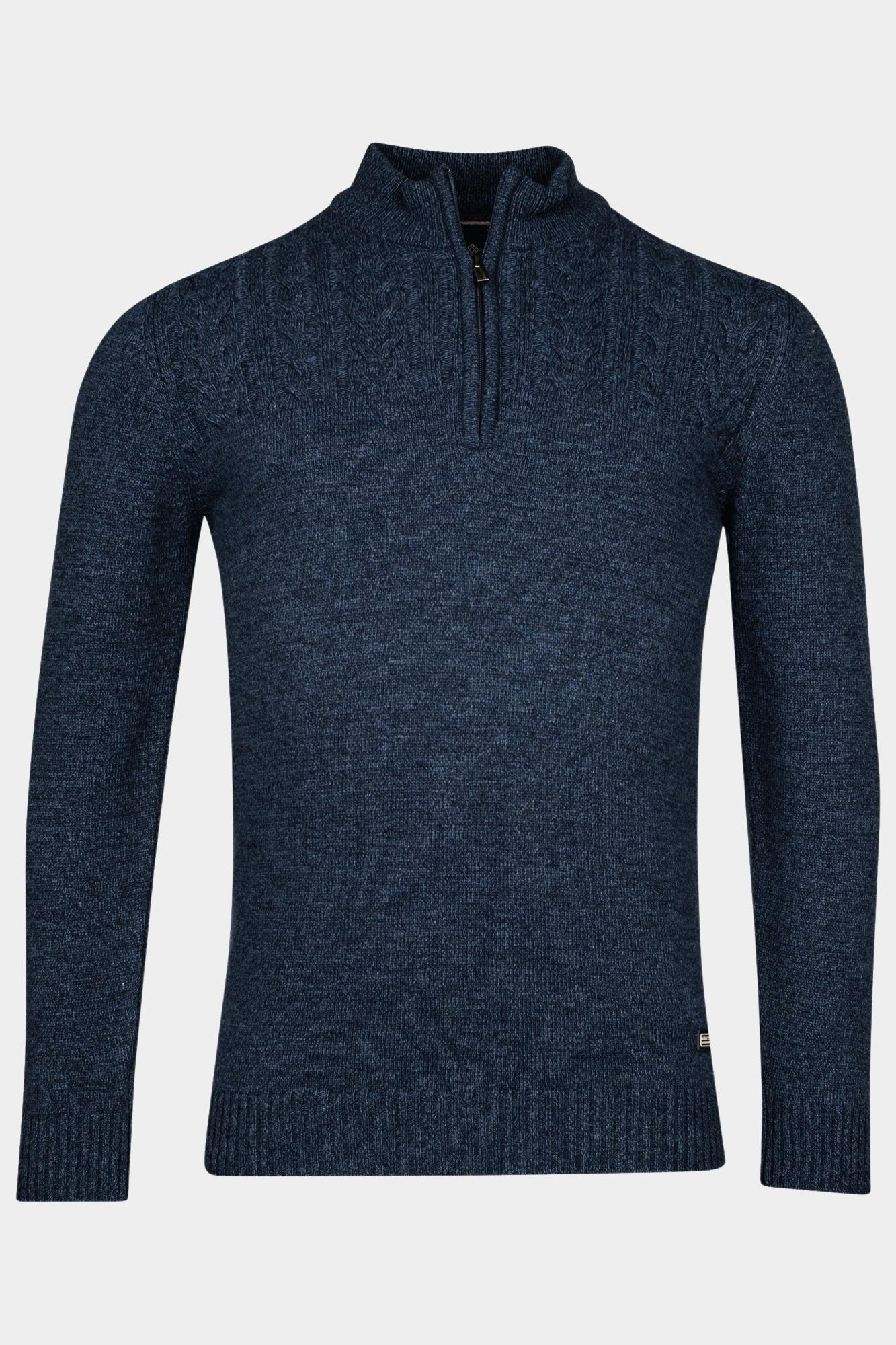 Baileys Half Zip Blauw Pullover 1/2 zip 428483/698