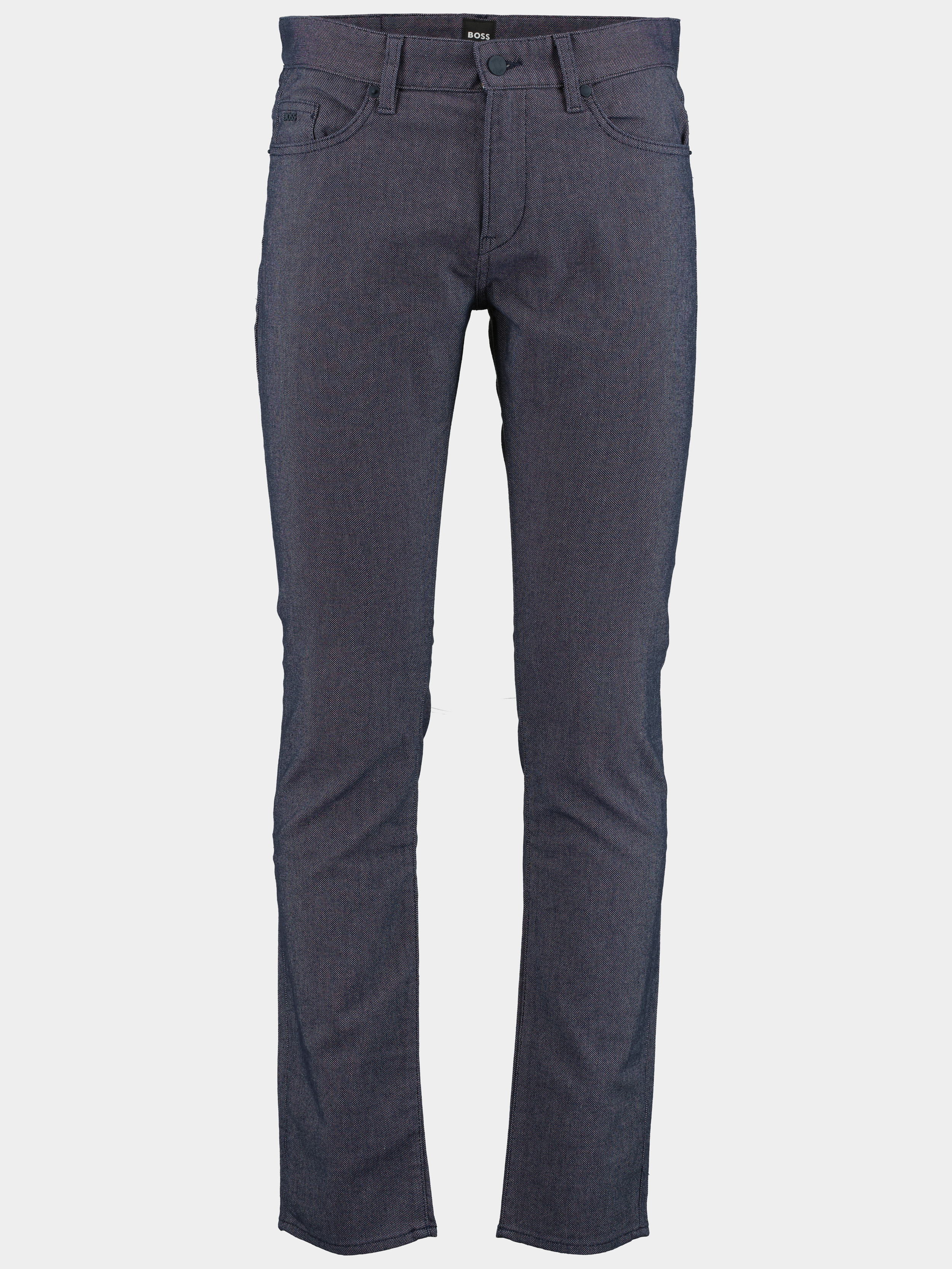 BOSS Black Katoenen 5-Pocket Blauw Delaware3-1-20 10236985 01 50490527/404
