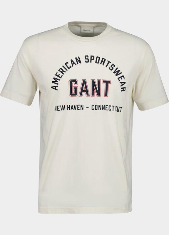 Gant T-shirt heren Beige Printed Graphic T-Shirt 2003364/130