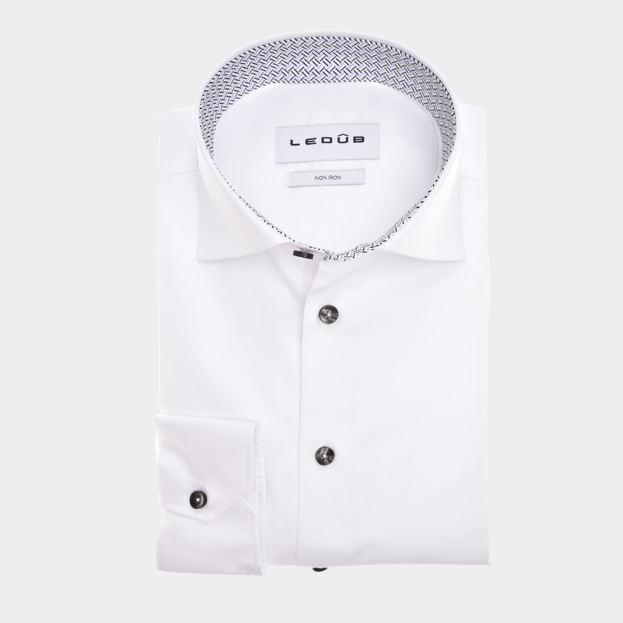 Ledub Business hemd lange mouw Wit LE24206 MFN 5 0142600/910-911-000