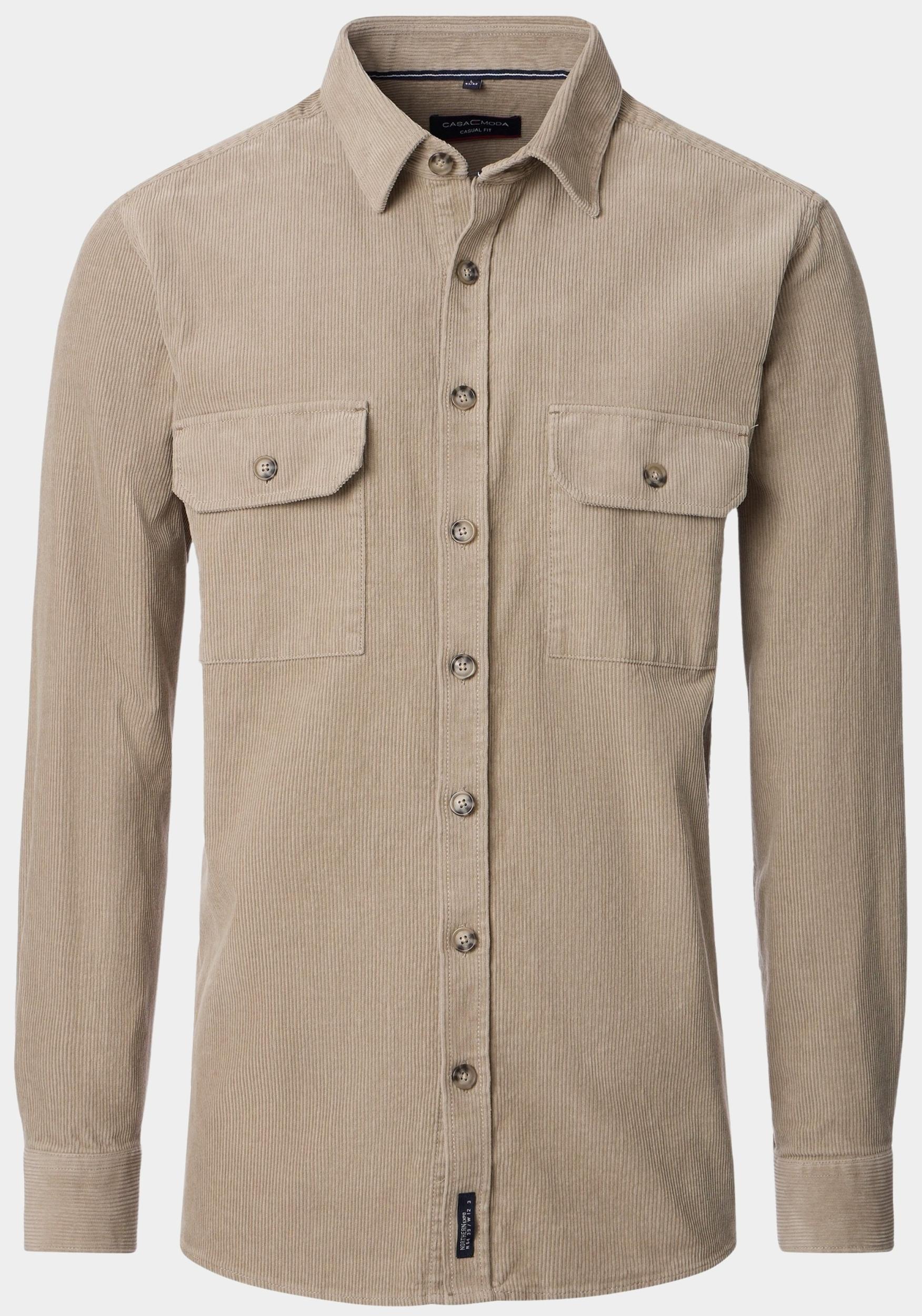 Casamoda overshirt Beige Kent Casual Fit 454482600/600