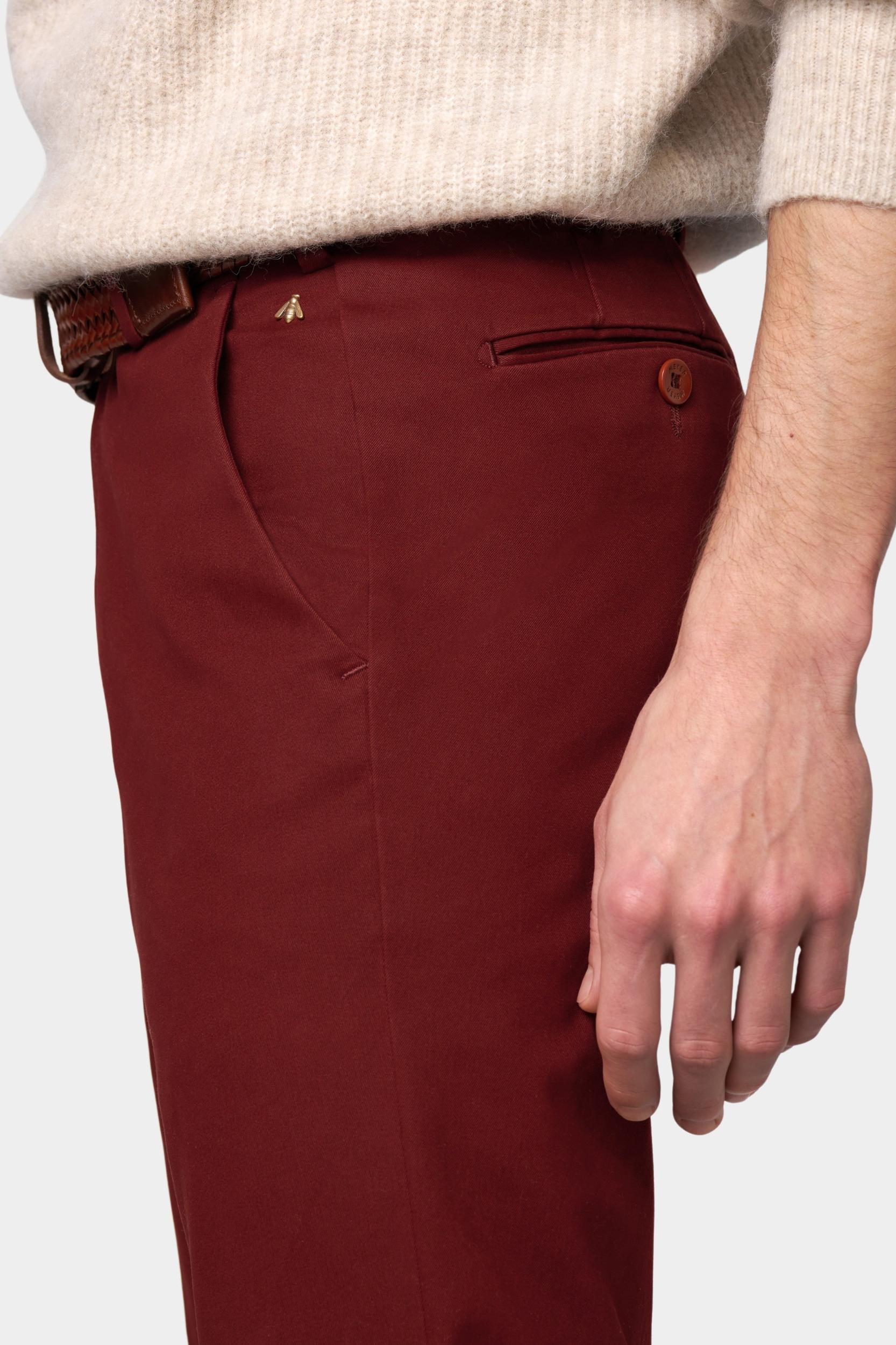 Meyer Katoenen Broek Rood BONN Art.2-8609 1022860900/56