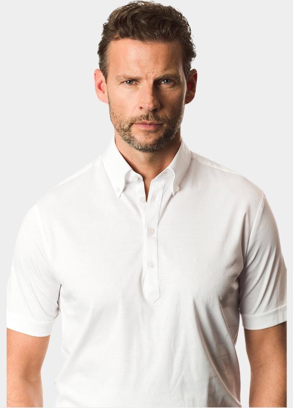 Ledub Business hemd korte mouw Wit MFN0 0328019/910-000-000