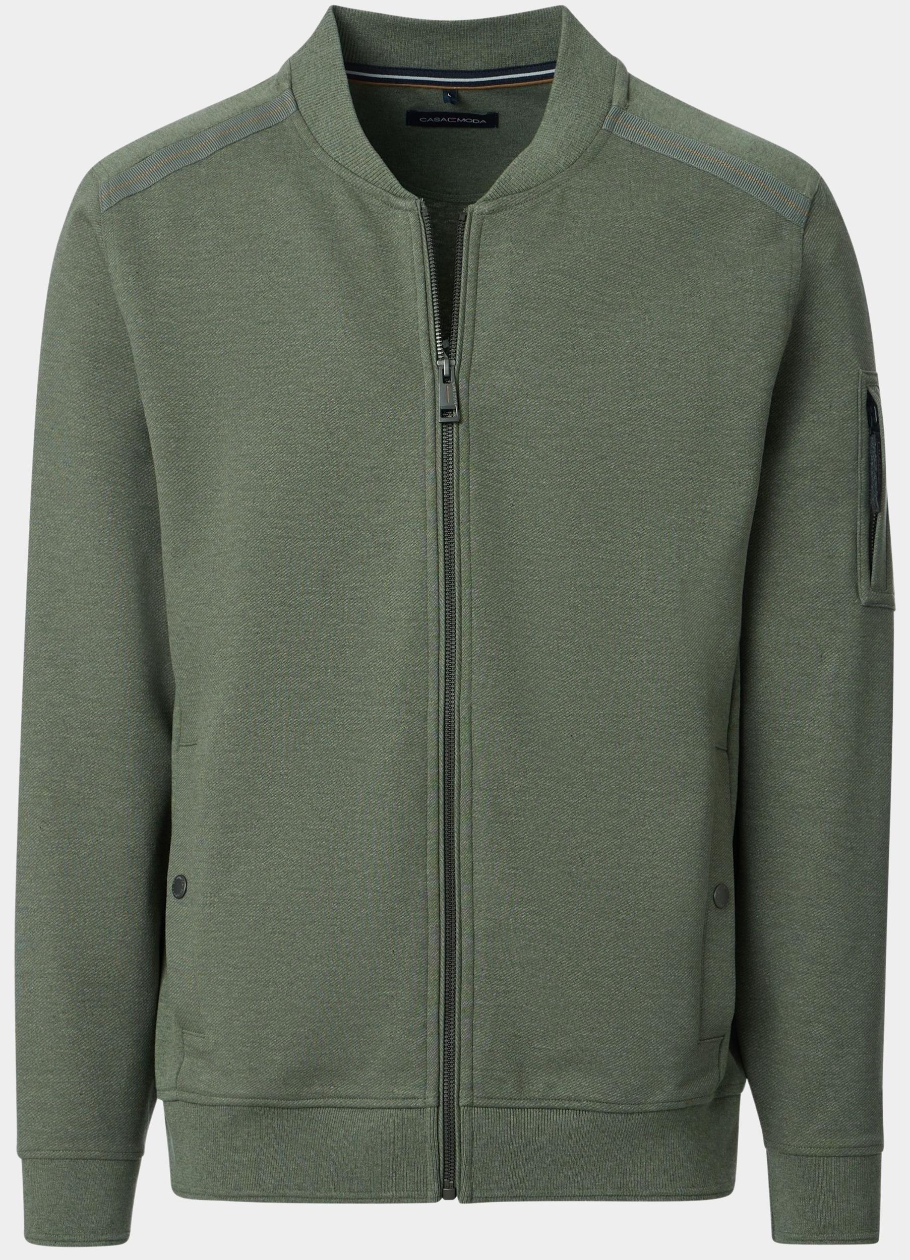 Casamoda Vest Groen Sweatjacke 454476600/325