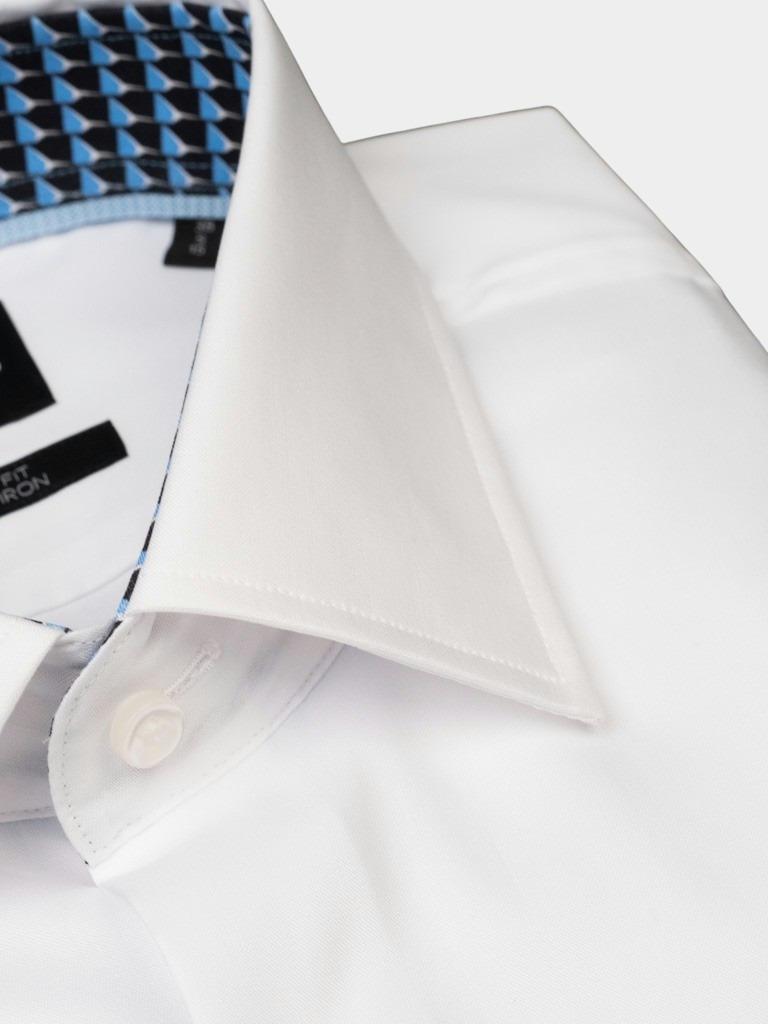 BOSS Black Business hemd lange mouw Wit H-HANK-kent-C3-214 10245425 0 50484241/100