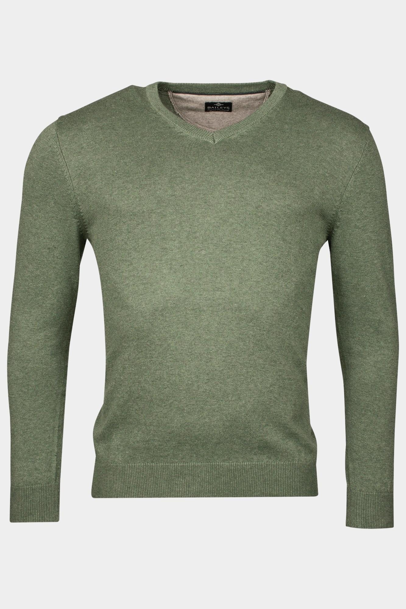 Baileys Pullover Groen V-Neck Pullover 12gg, single 518100CCT-3/745